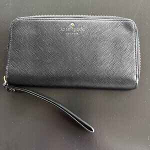 Kate Spade Black Leather Wallet